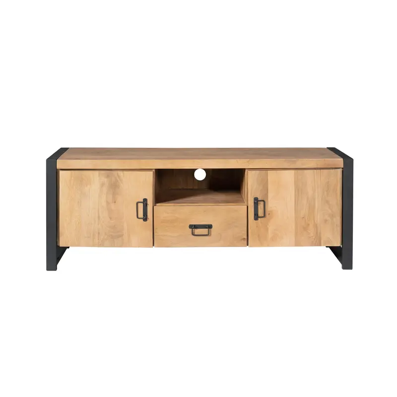 TV-Möbel – Natürliche Oberfläche, Mangoholz Material, Modernes Design – Britt | Starfurn
