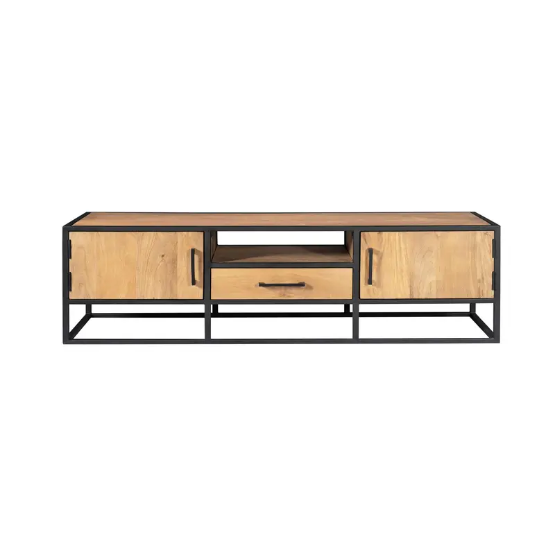 TV-Möbel – Natürliche Oberfläche, Mangoholz Material, Modernes Design - Dakota | Starfurn