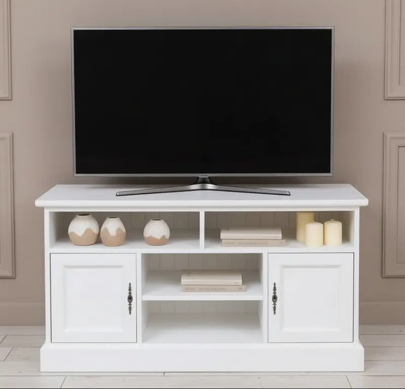 TV Schrank aus Massivholz | Kommode mit zwei Türen