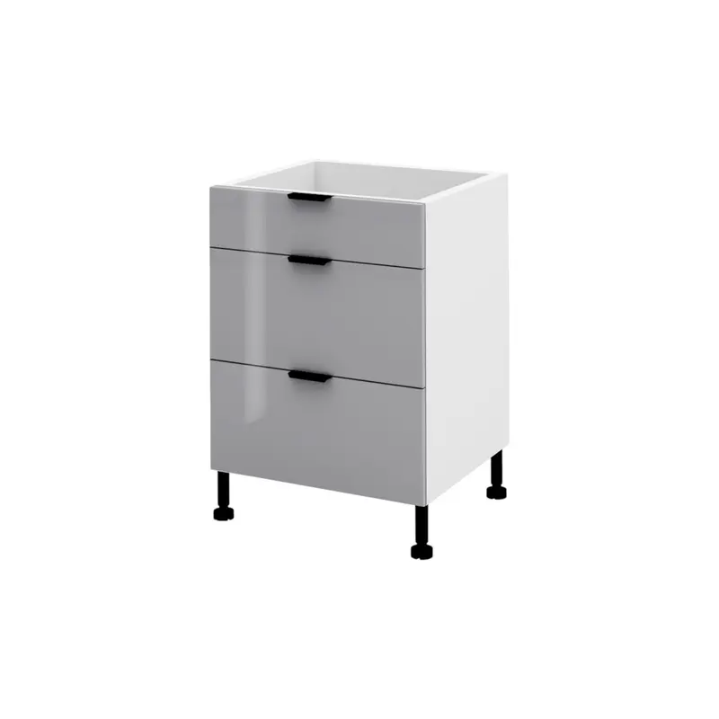 Unterschrank 60 mit Schubladen KU-D60S3 – Lunara – Maximale Ordnung und moderner Komfort