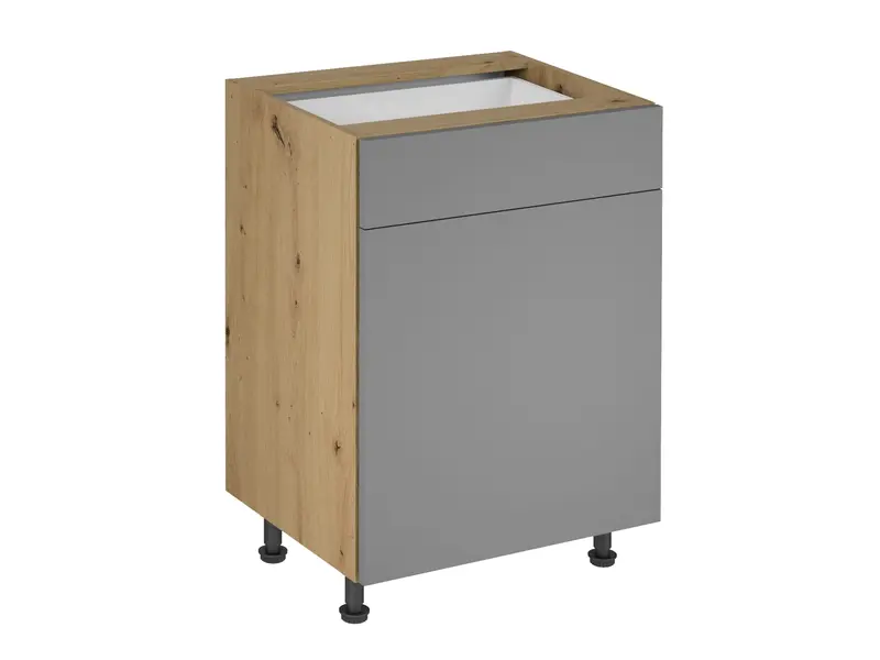 Unterschrank D60S1 P/L – Velora – Tür und Schublade für flexiblen Stauraum