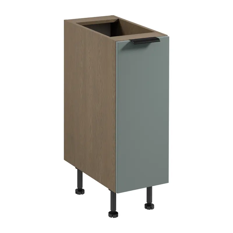 Unterschrank – Livaro – D30 P/L Grün / Dunkle Eiche
