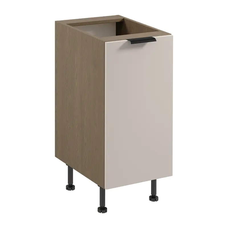 Unterschrank – Livaro – D40 P/L Beige / Dunkle Eiche
