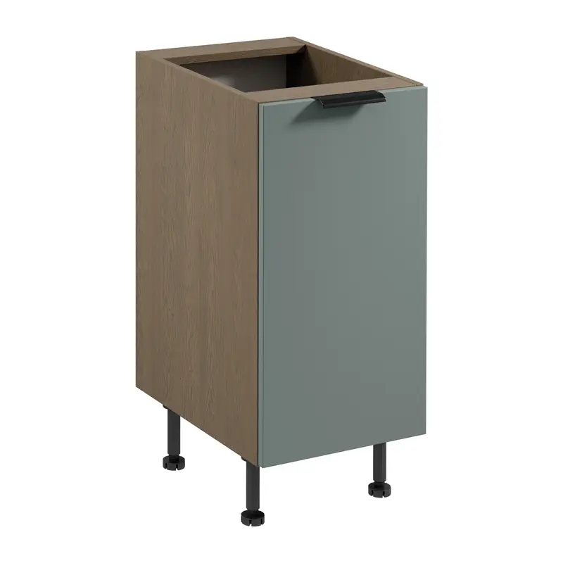 Unterschrank – Livaro – D40 P/L Grün / Dunkle Eiche