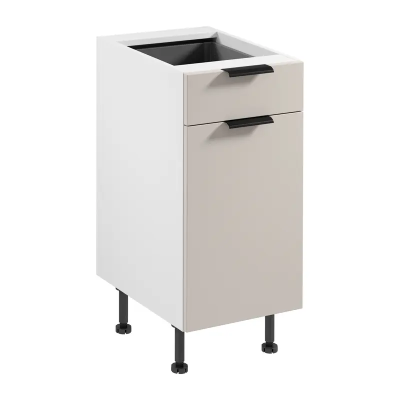 Unterschrank – Livaro – D40S1 P/L Beige / Weiß