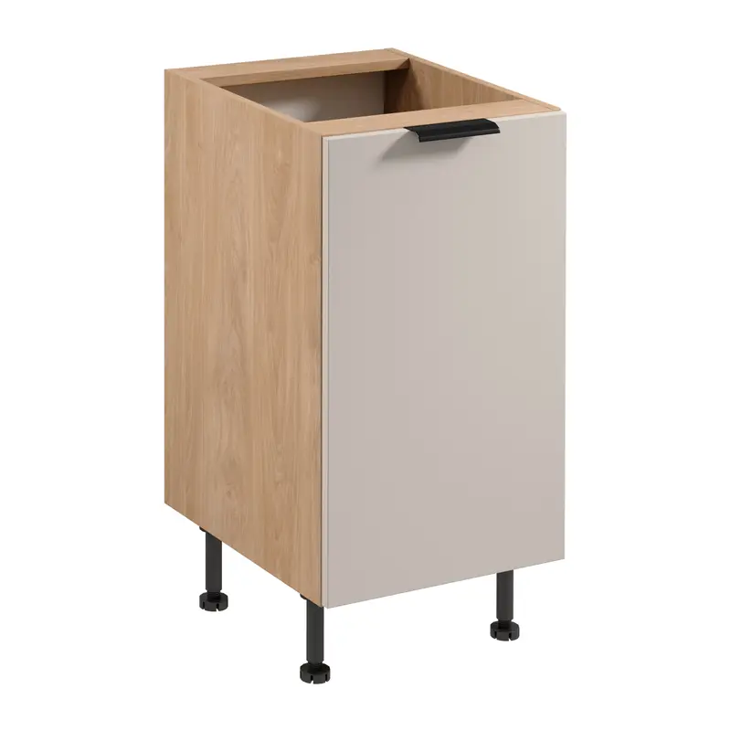 Unterschrank – Livaro – D45 P/L Beige / Sonoma Eiche