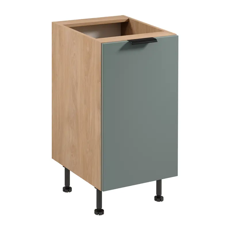 Unterschrank – Livaro – D45 P/L Grün / Sonoma Eiche
