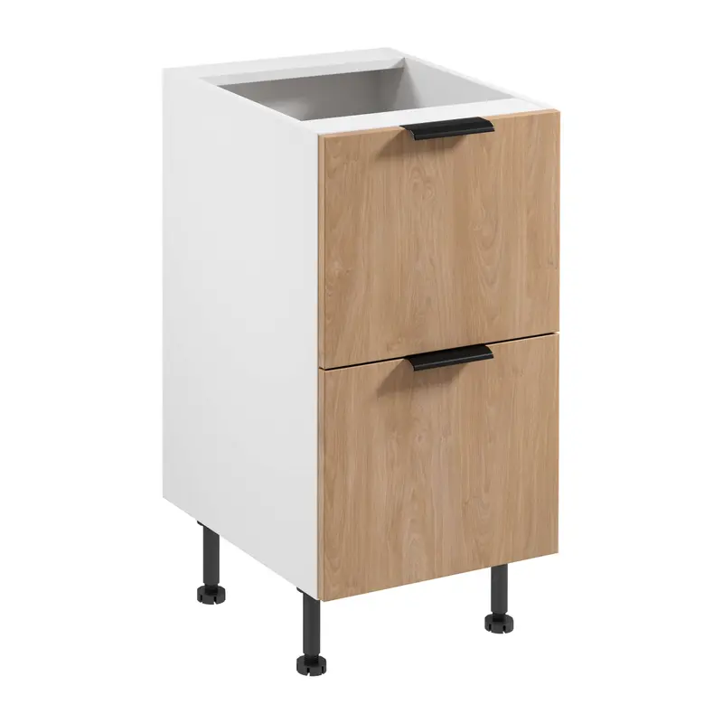 Unterschrank – Livaro – D45S2 AX Sonoma Eiche / Weiß