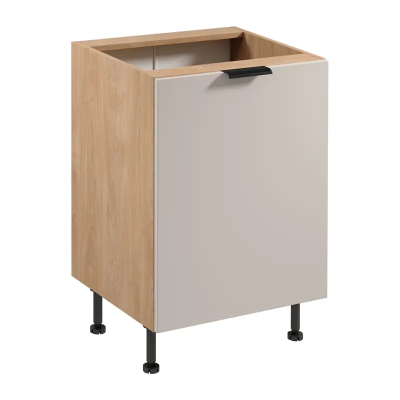 Unterschrank – Livaro – D60 P/L Beige / Sonoma Eiche