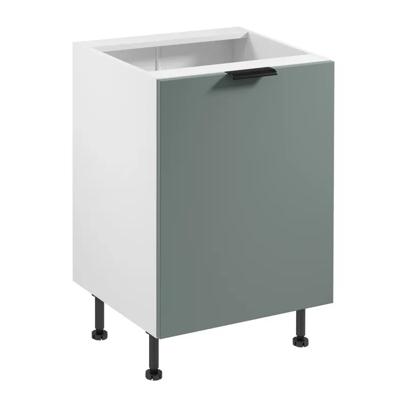 Unterschrank – Livaro – D60 P/L Grün Matt / Weiß