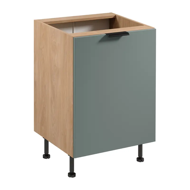 Unterschrank – Livaro – D60 P/L Grün / Sonoma Eiche