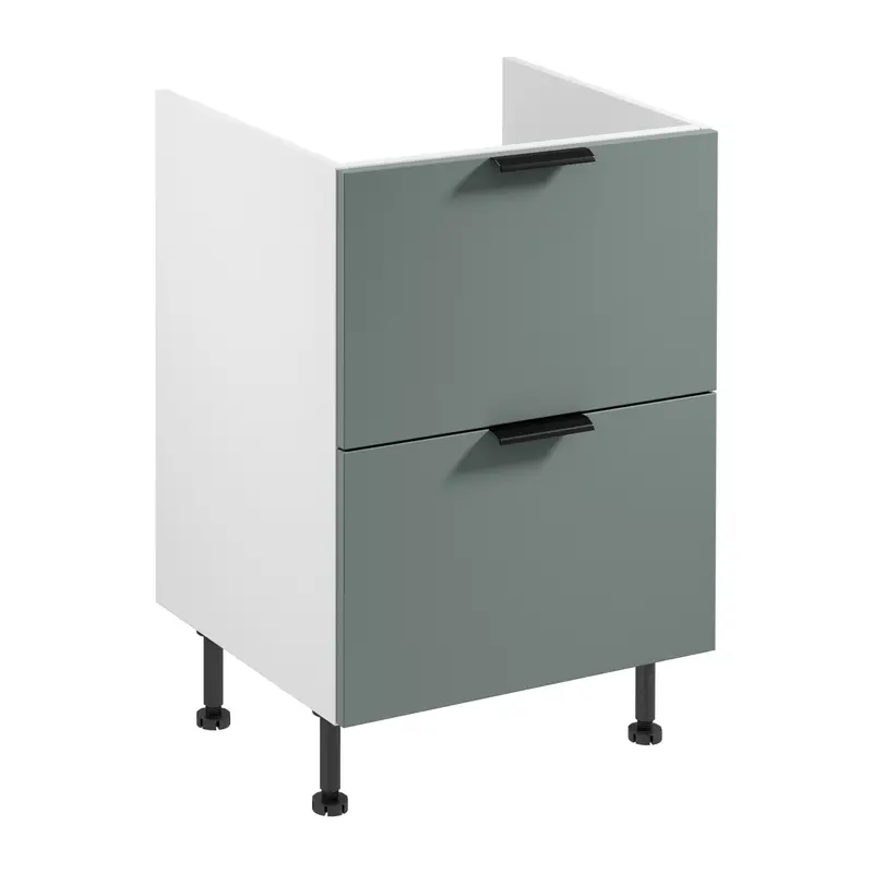 Unterschrank – Livaro – D60IN AX Grün Matt / Weiß