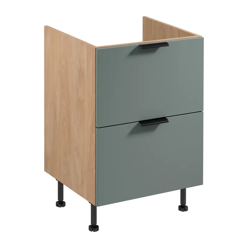 Unterschrank – Livaro – D60IN AX Grün / Sonoma Eiche