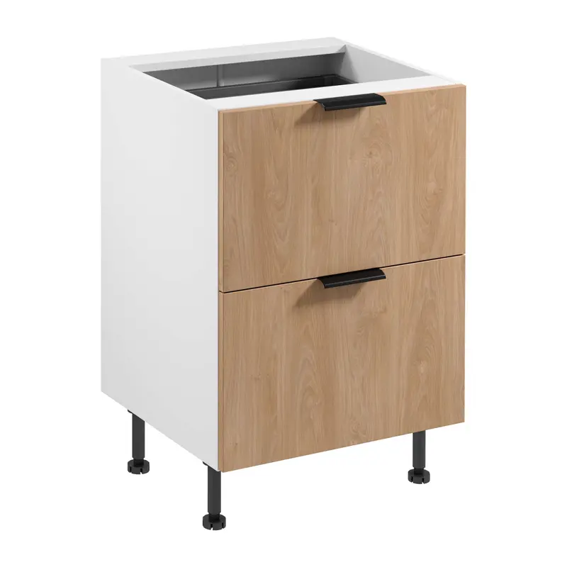 Unterschrank – Livaro – D60S2+1 AX Sonoma Eiche / Weiß