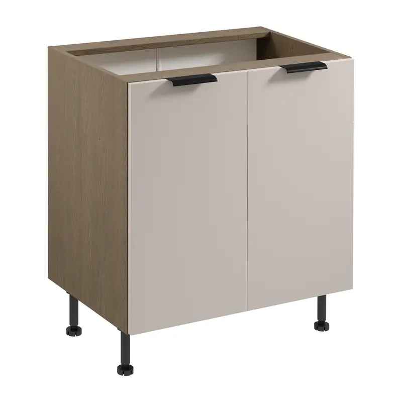 Unterschrank – Livaro – D80 Beige / Dunkle Eiche
