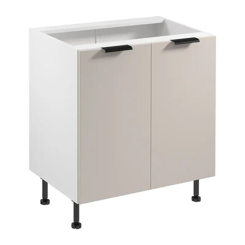 Unterschrank – Livaro – D80 Beige / Weiß
