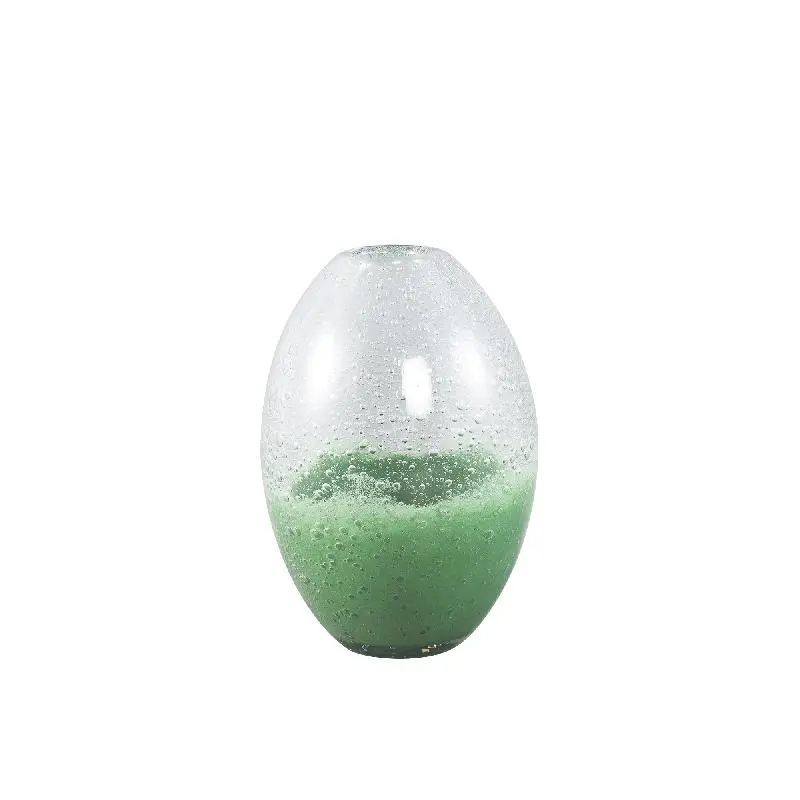 Vase – Bauchige Form, Glas Material, Grün, Hoch– Enrikas | PTMD