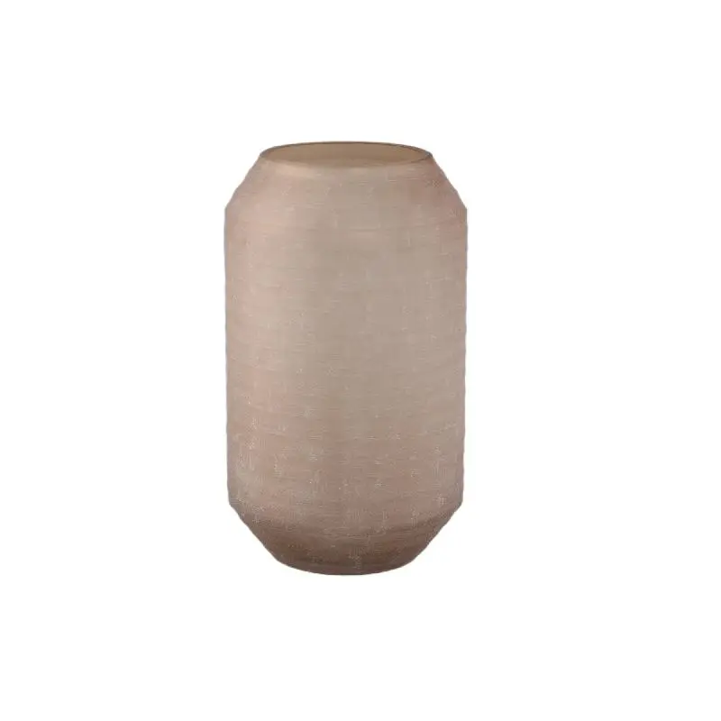 Vase – Beige Farbton, Glas Material, Streifen Design, L – Malia | PTMD