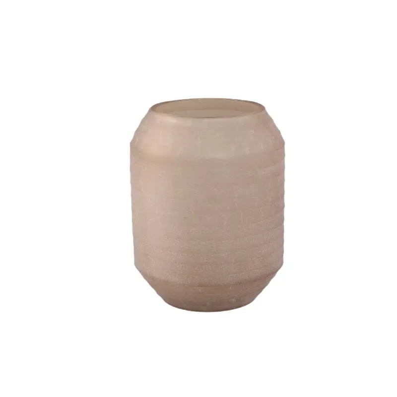 Vase – Beige Farbton, Glas Material, Streifen Design, M – Malia | PTMD