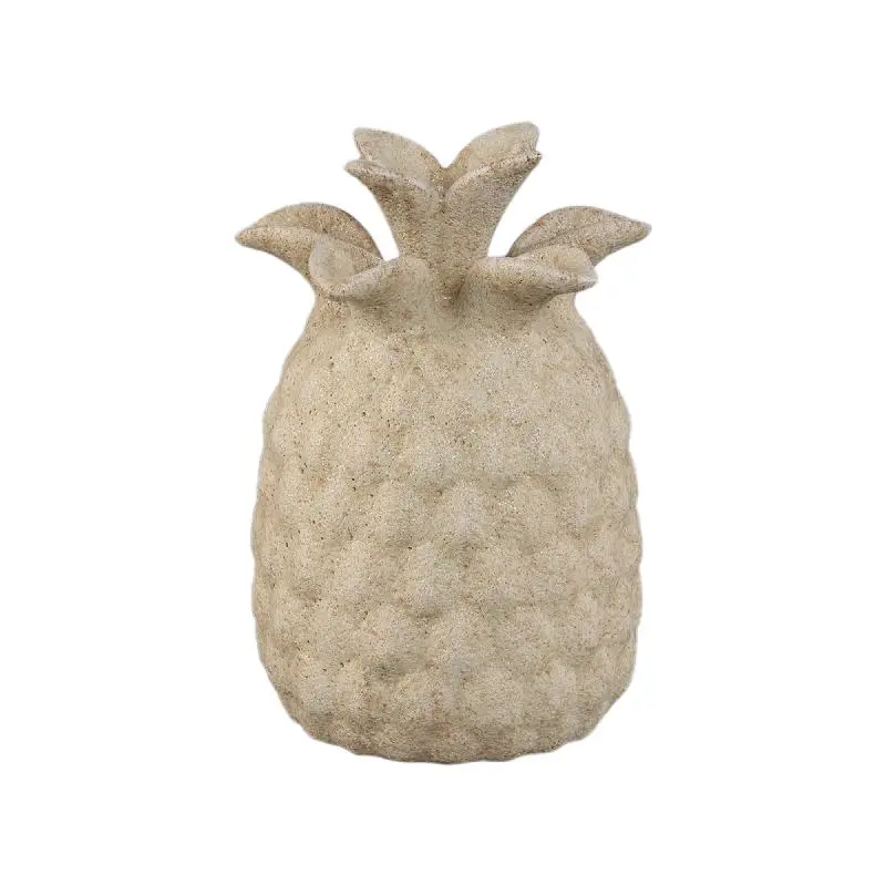 Vase – Cremefarbe, Ananasform, Strukturierte Oberfläche, Keramik, M – Ellodie | PTMD