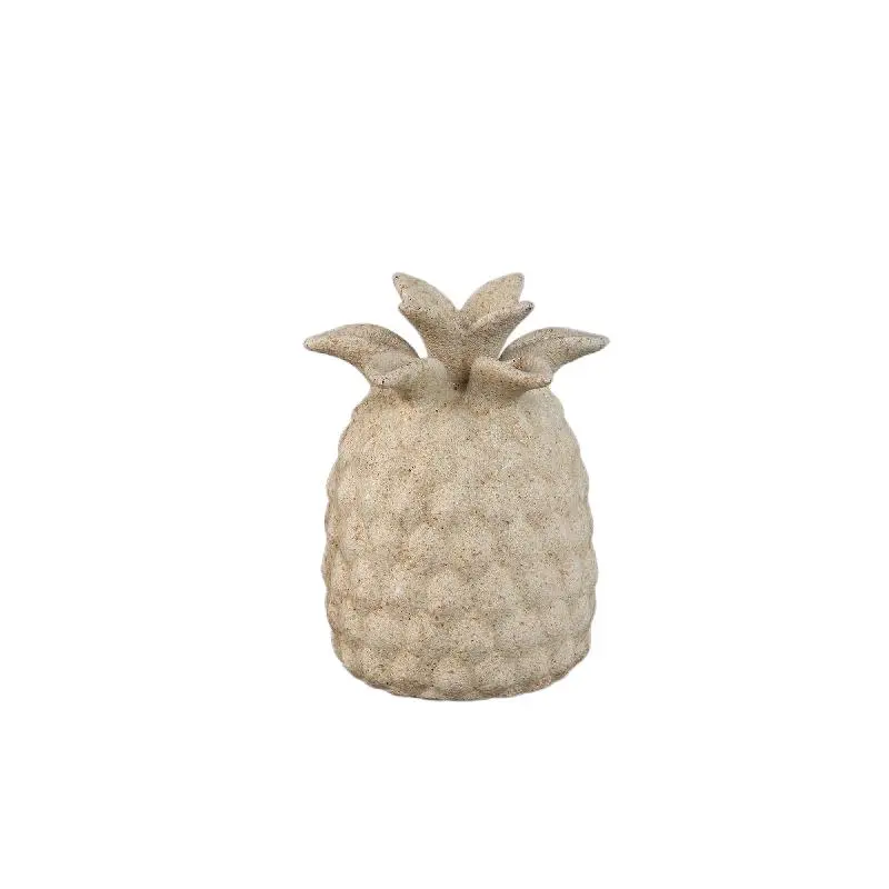 Vase – Cremefarbe, Ananasform, Strukturierte Oberfläche, Keramik, S – Ellodie | PTMD