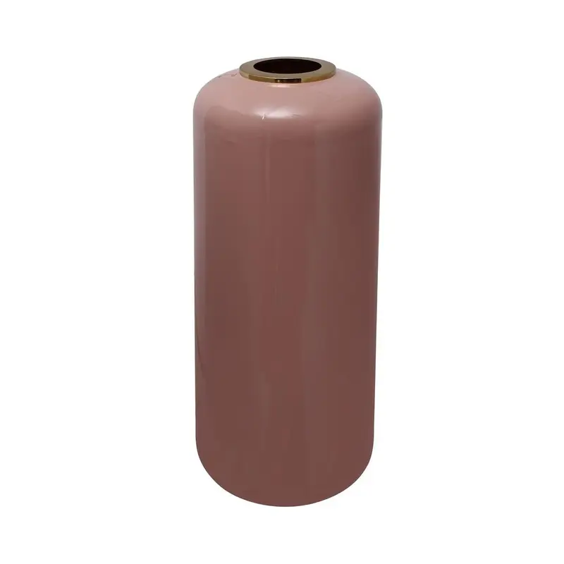 Vase – Eisenkonstruktion, Minimalistisches Design, Rosa Gold - Art Deco 205 | Kayoom