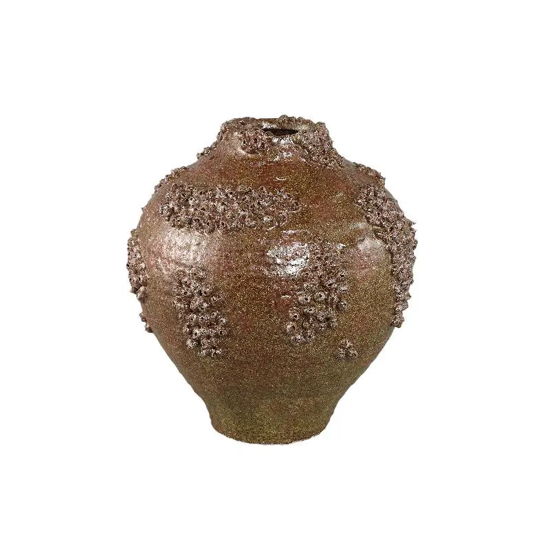 Vase – Keramik Material, Raue Oberfläche, Korallen Design, Grün ,L – Deisy | PTMD