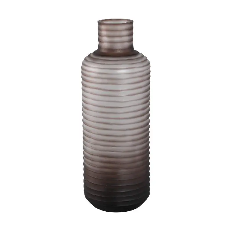 Vase – Massives Glas, Glatte Oberfläche, Hellbraune Farbe M – Kalyce | PTMD