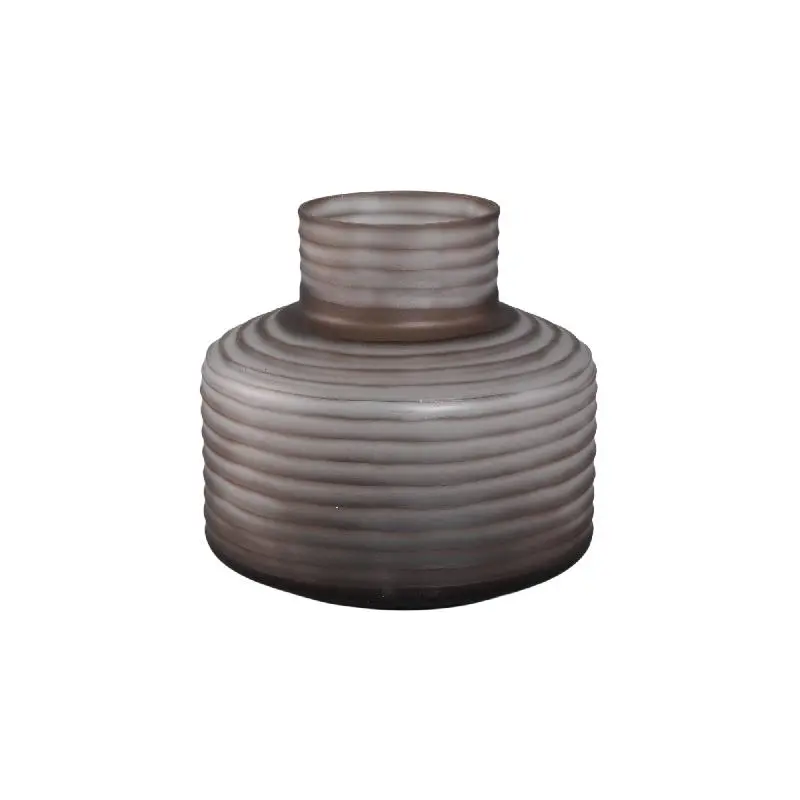 Vase – Massives Glas, Glatte Oberfläche, Hellbraune Farbe S – Kalyce | PTMD