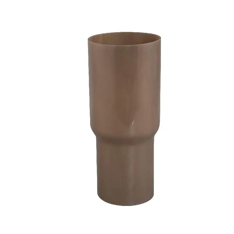 Vase – Massives Glas, Runde Form, Taupe Farbe – Ranzel | PTMD
