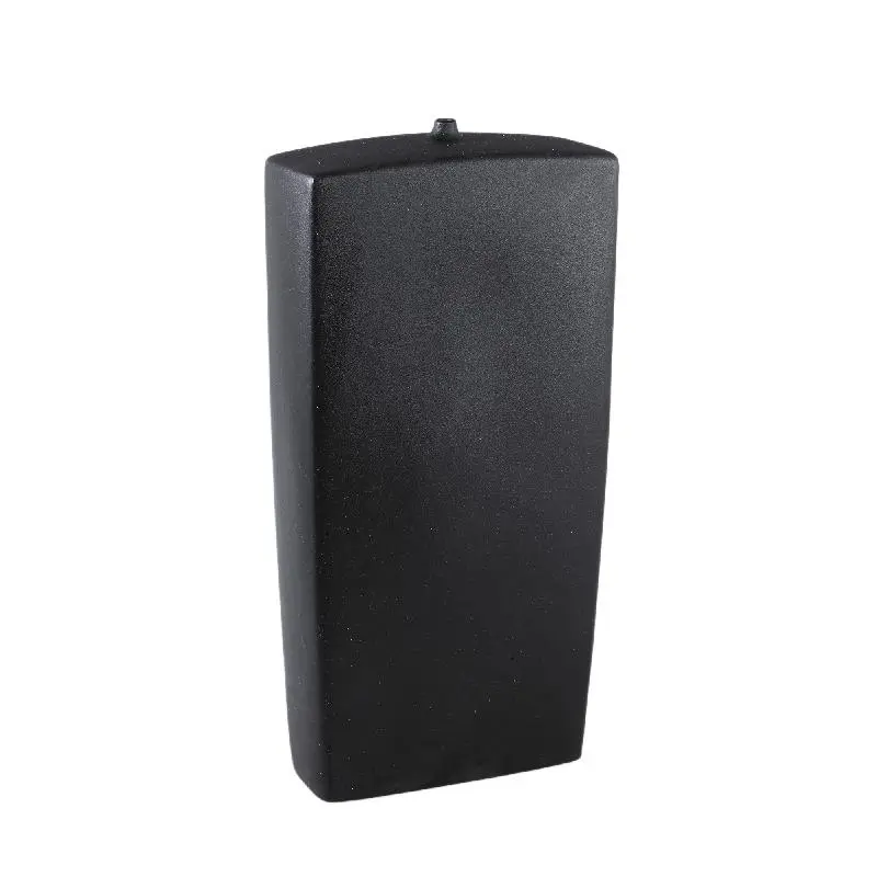 Vase – Rechteck Design, Keramik Material, Schwarze Farbe, L – Janettee | PTMD