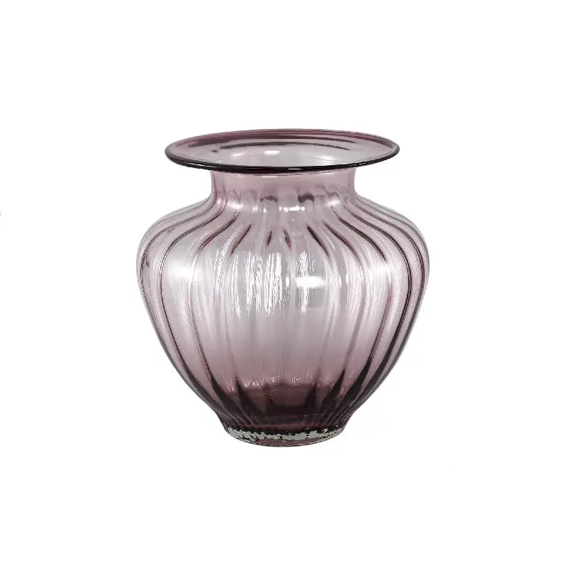 Vase – Rosa Farbton, Glas Material, Rundes Design – Marlisha | PTMD