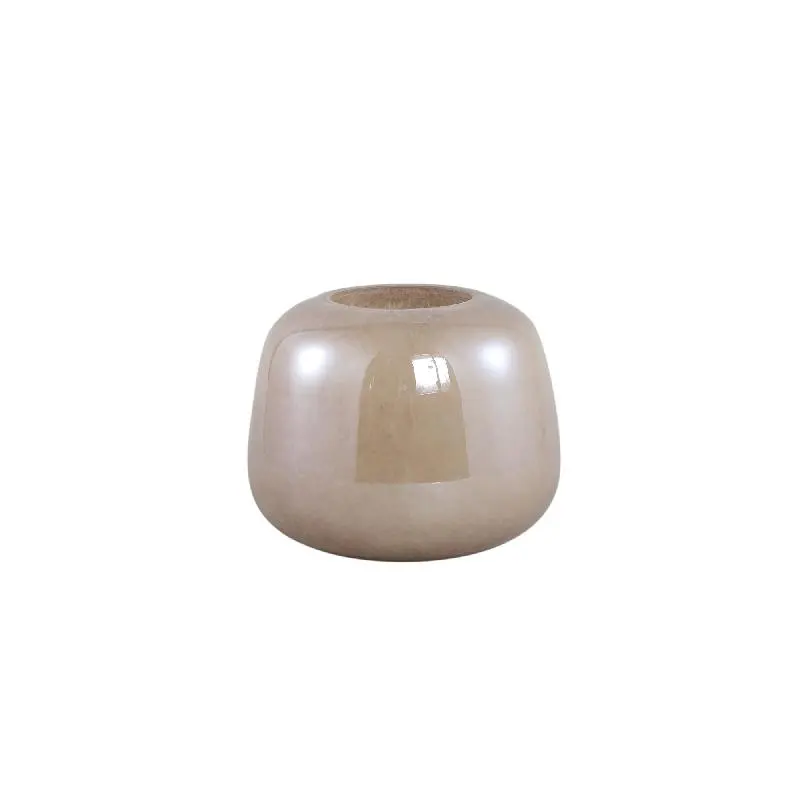 Vase – Runde Form, Glas Material, Braun, S – Mexx | PTMD