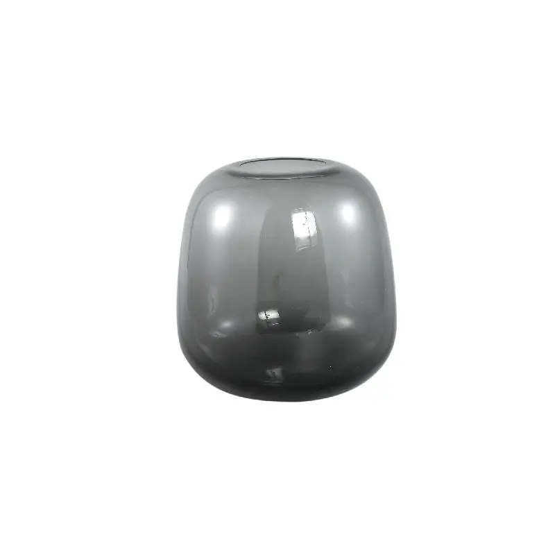 Vase – Runde Form, Glas Material, Dunkelgrau, L – Mexx | PTMD