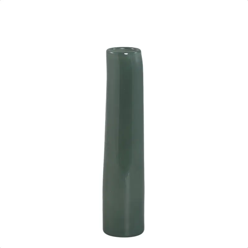 Vase – Runde Form, Glas Material, Petrol, M – Saelah | PTMD