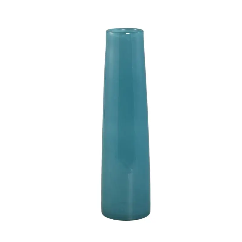 Vase – Runde Form, Glas Material, Petrolgrün, L – Saelah | PTMD