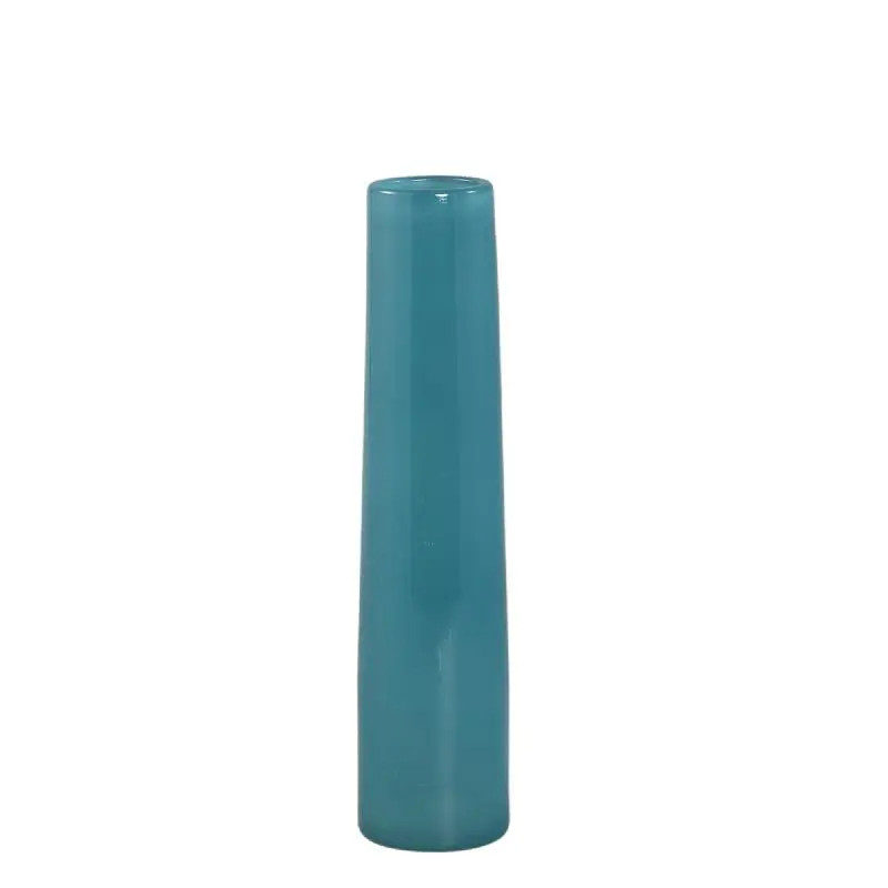 Vase – Runde Form, Glas Material, Petrolgrün, M – Saelah | PTMD