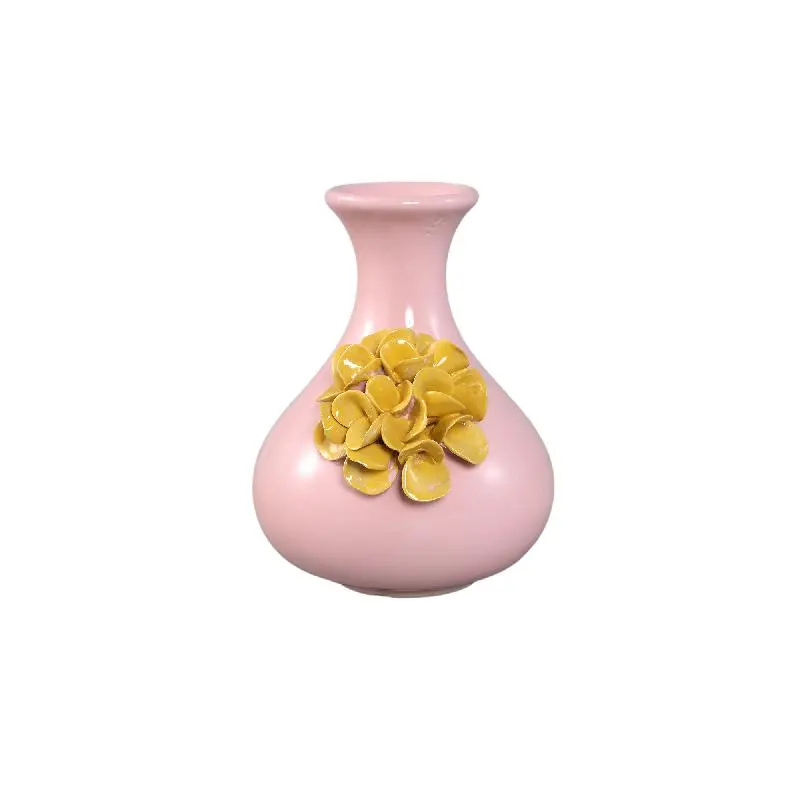 Vase – Rundes Design, Keramik Material, Rosa Farbe, A – Raileigh | PTMD