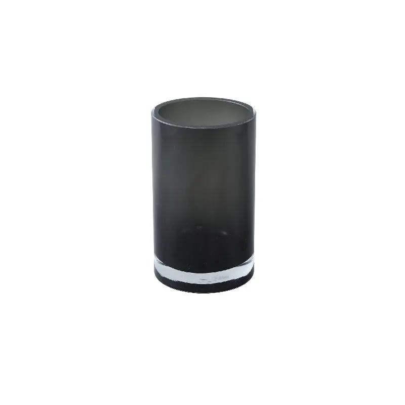 Vase – Schlichtes Design, Runde Form, Glas Material, Schwarz, S – Tammara | PTMD