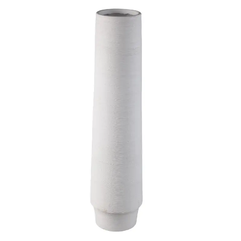 Vase – Steinzeug Keramik, Mattes Design, Weiße Farbe, L – Zonna | PTMD
