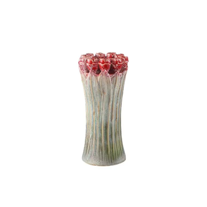 Vase – Tulpenform Design, Keramik Material, Mintgrün Farbe, M – Tulips | PTMD