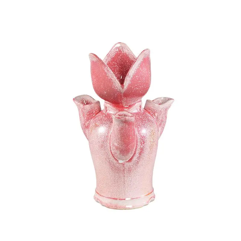 Vase – Tulpenform Design, Keramik Material, Rosa Farbe, M – Brigittee | PTMD