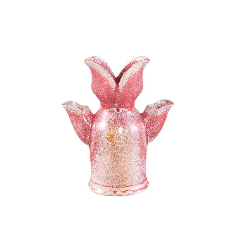 Vase – Tulpenform Design, Keramik Material, Rosa Farbe, S – Brigittee | PTMD