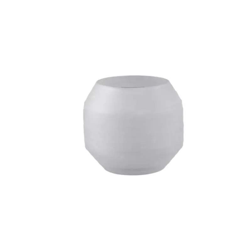 Vase – Weißer Farbton, Glas Material, Streifen Design, S – Malia | PTMD