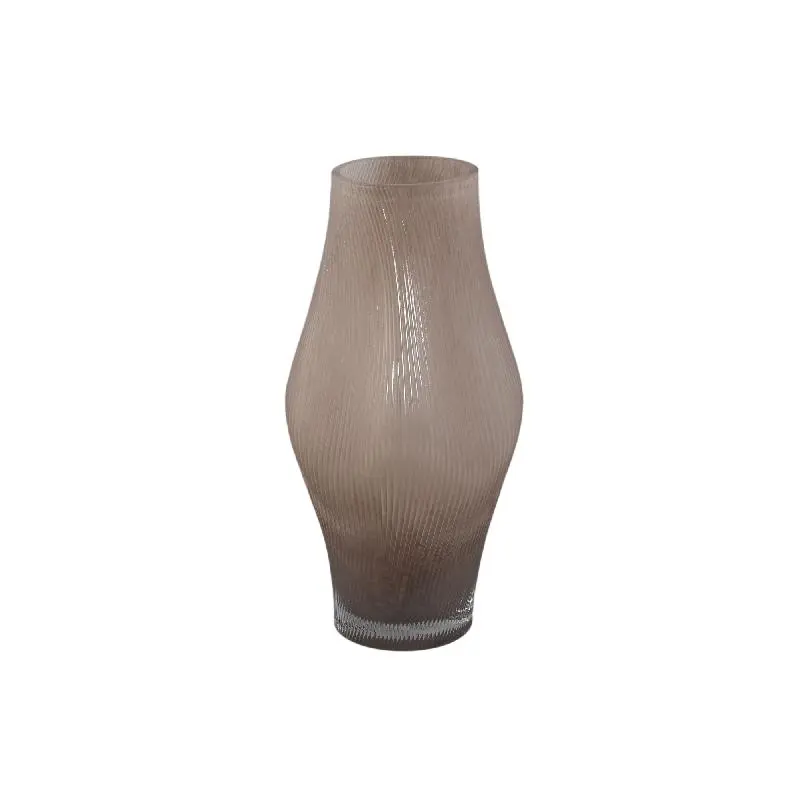 Vase – Wellen Design, Glas Material, Creme, L – Caruso | PTMD