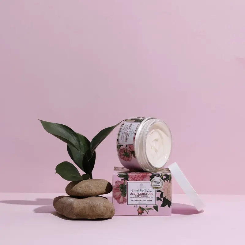 Vegane Pfingstrosen-Körpercreme