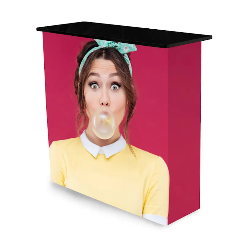 Velcro Pop-Up-Messetheke für Messe und Promotion