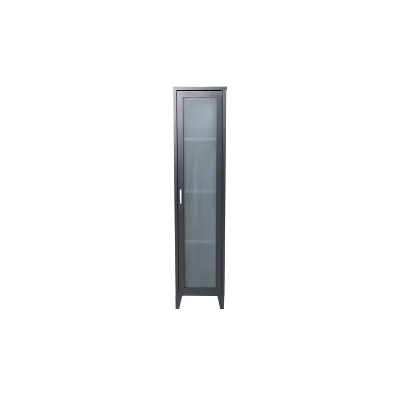 Vitrine Acero 150cm aus Metall - Schwarz