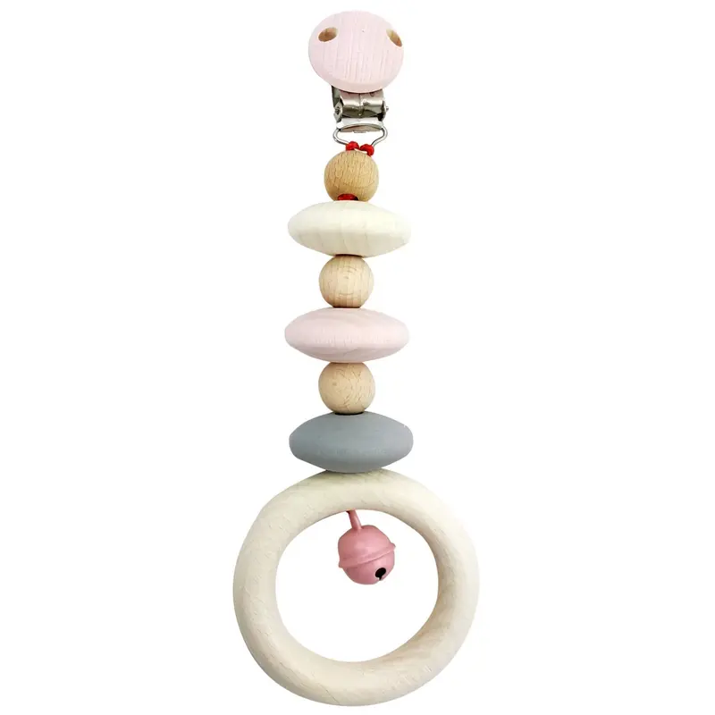 Wagenhänger natur-rosa, 20 cm