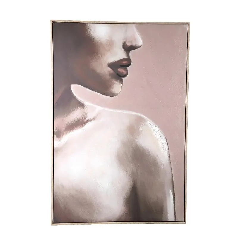 Wandbild – Frauen Design, Rechteckige Form, Polyester Material, Braun – Liliana | PTMD